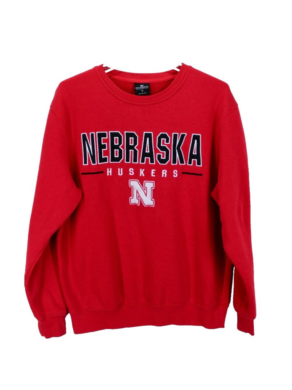 Nebraska Huskers Crewneck Sweatshirt Mens Size M Red Pullover Colosseum